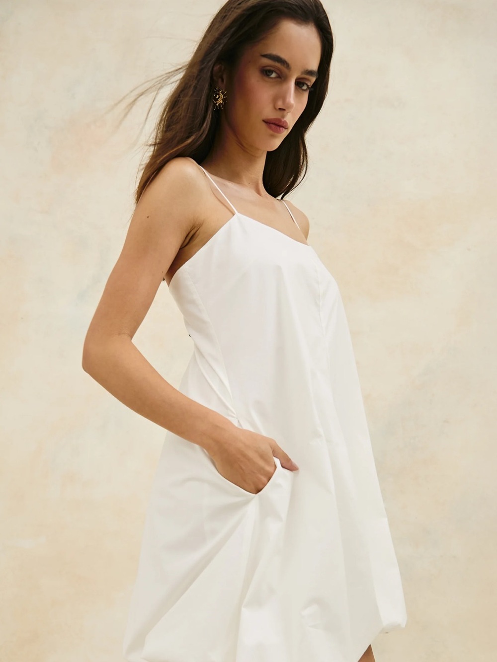 RAILS Women’s White Spaghetti Strap Slip Dress